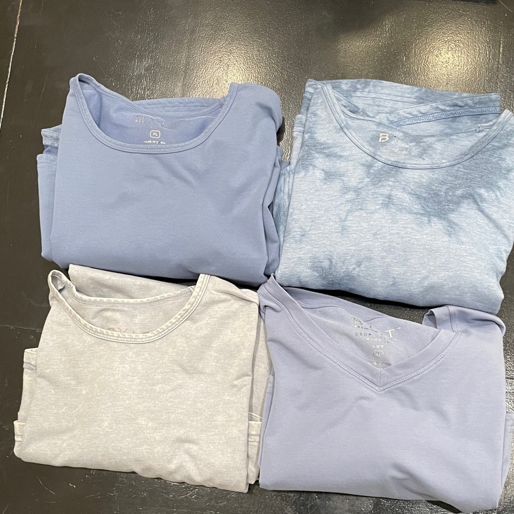 BYLT Basics Short Sleeve Tees - Blue and Gray